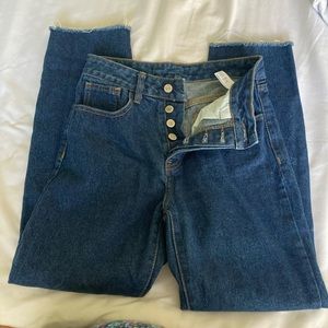 J. Galt High Rise Button Fly Jeans